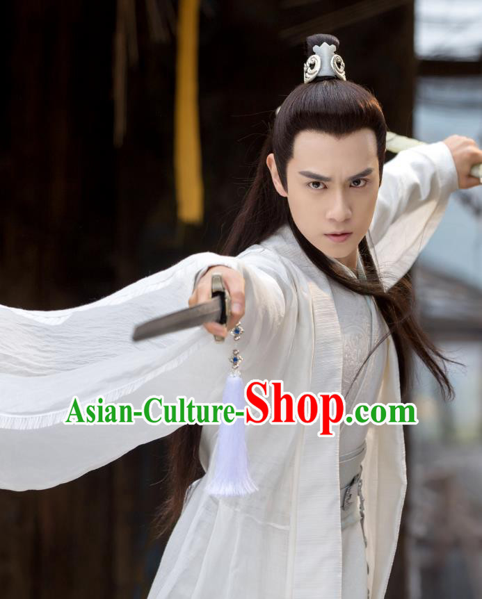 Chinese Ancient Swordsman Hua Wuque Clothing Historical Drama Handsome Siblings Costume and Headpiece for Men