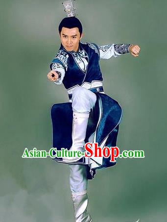 Chinese Ancient Swordsman Taoist Clothing Historical Drama The Legend of Zu Costume for Men