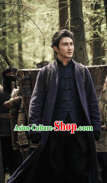 Chinese Drama Candle in The Tomb The Wrath of Time Grave Robber Leader Zhegu Shao Costume for Men