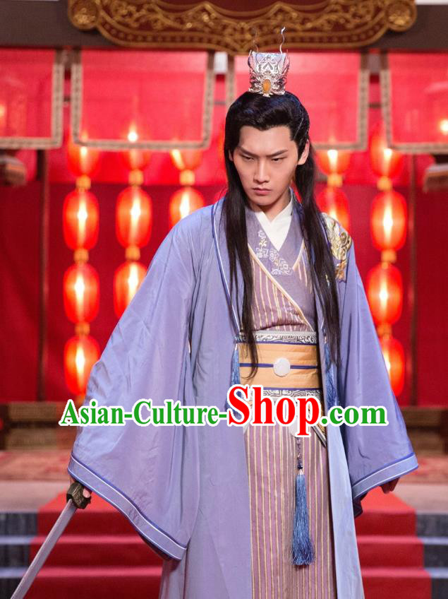 Chinese Ancient Prince Clothing Historical Drama The Eternal Love Mo Liancheng Costume for Men