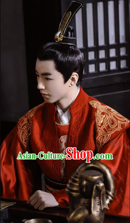 Chinese Ancient Emperor Baili Haohe Karry Clothing Historical Drama Guardians of The Ancient Oath Costume for Men