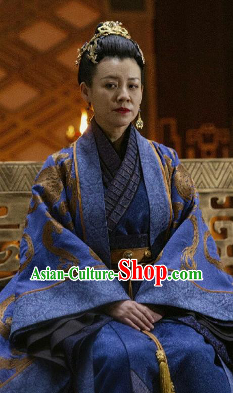 Chinese Drama Guardians of The Ancient Oath Queen Mother Costume and Headpiece for Women