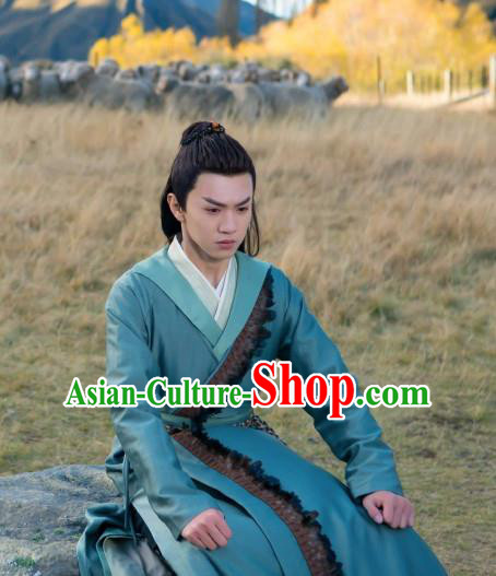 Chinese Ancient Swordsman Yu Yingqi Clothing Historical Drama The Legend of Zu Costume for Men