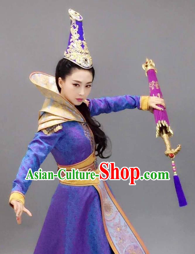 Chinese Historical Drama The Legend of Zu Ancient Magic Swordsman Tu Mei Costume and Headpiece for Women