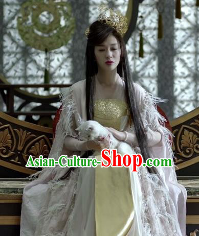 Chinese Ancient Elder Princess of Qing Historical Drama Qing Yu Nian Joy of Life Costume and Headpiece Complete Set