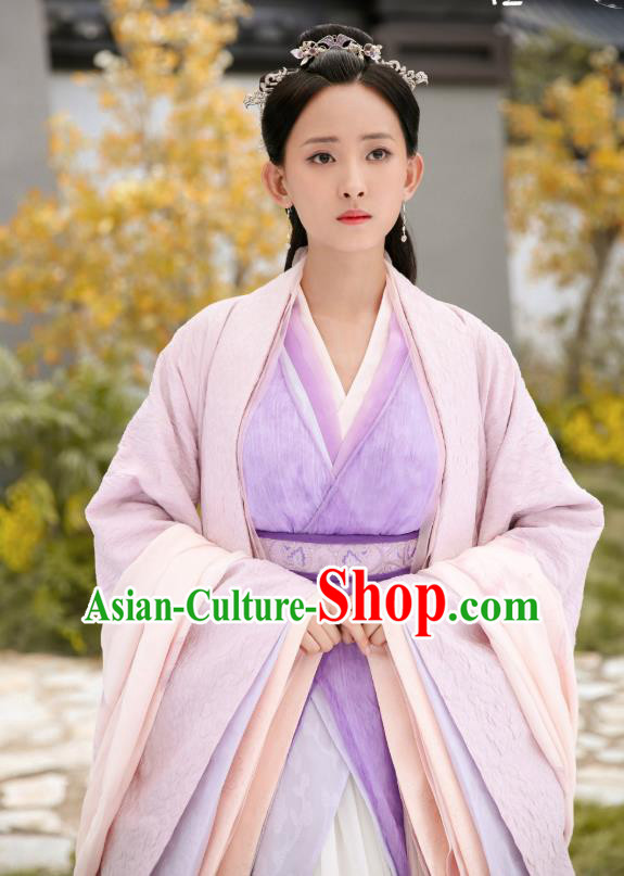 Chinese Ancient Princess Sun Yali Historical Drama Princess Silver Costume and Headpiece for Women