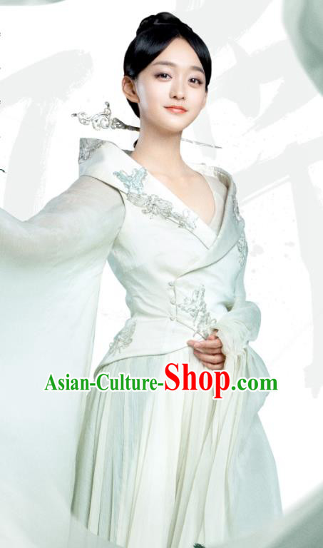 Chinese Ancient Court Concubine Ye Ningzhi Hanfu Dress Historical Drama Legend of the Phoenix Costume and Headpiece for Women