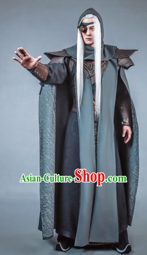 Swords of Legends Chinese Ancient Flamen Tong Clothing Historical Drama Costume and Headwear for Men