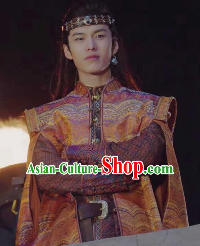 Chinese Drama The Love By Hypnotic Ancient Childe Aide Yushu Historical Costume and Headwear for Men