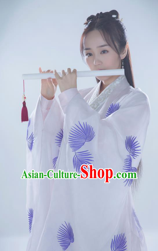 Chinese Historical Drama Ancient Female Physician Lin Ling Hanfu Dress Under the Power Costume and Headpiece for Women