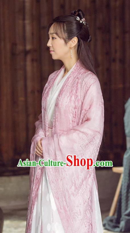 Chinese Ancient Ming Dynasty Female Physician Dress Drama Under the Power Ling Ling Costume and Headpiece for Women