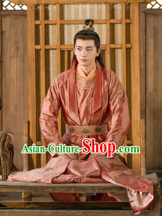 Chinese Ancient Biyi Bird Tribe Prince Xiangli Meng Drama Sansheng Sanshi Pillow Eternal Love of Dream Costume and Headpiece Complete Set