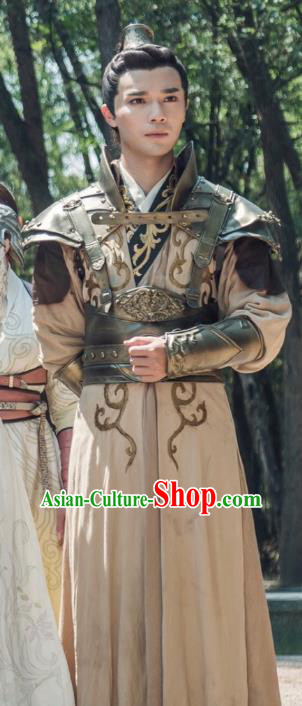 Chinese Ancient Swordsman Xiao Qianqiu Clothing and Jade Hairpin Drama The Taosim Crandmaster Costumes and Headwear