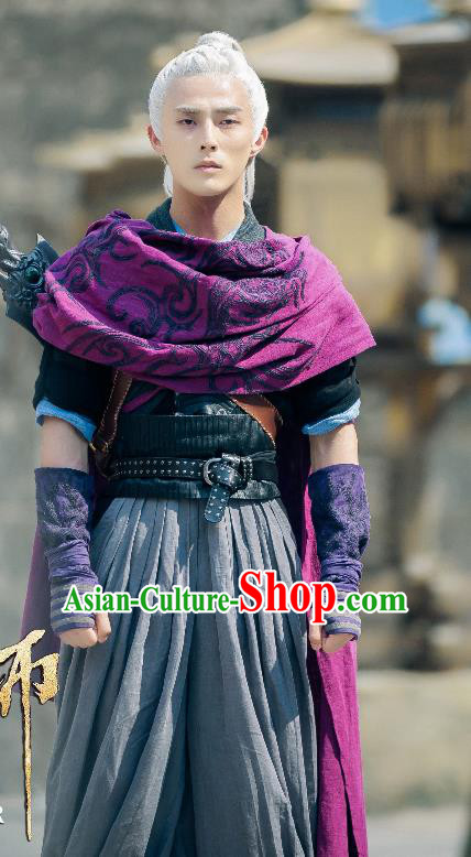 Chinese Ancient Hanfu Clothing and Headdress Drama The Taosim Crandmaster Swordsman Tie Lang Costumes