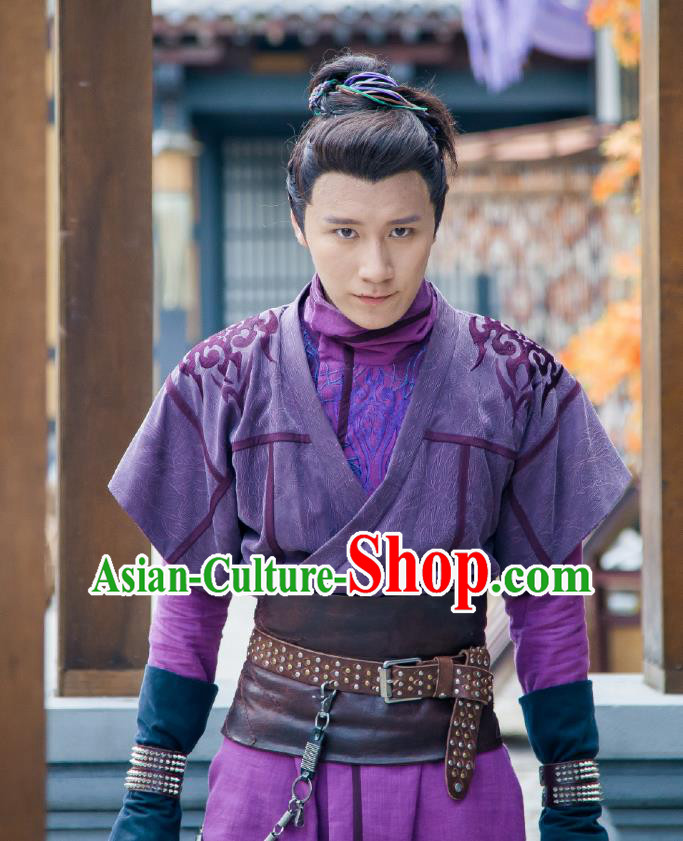 Chinese Ancient Swordsman Hanfu Clothing and Headdress Drama The Taosim Crandmaster Gong Han Costumes