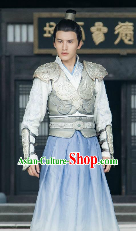 Chinese Ancient Taoist Armor Clothing and Hairdo Crown Drama The Taosim Crandmaster Swordsman Kun Lun Costumes