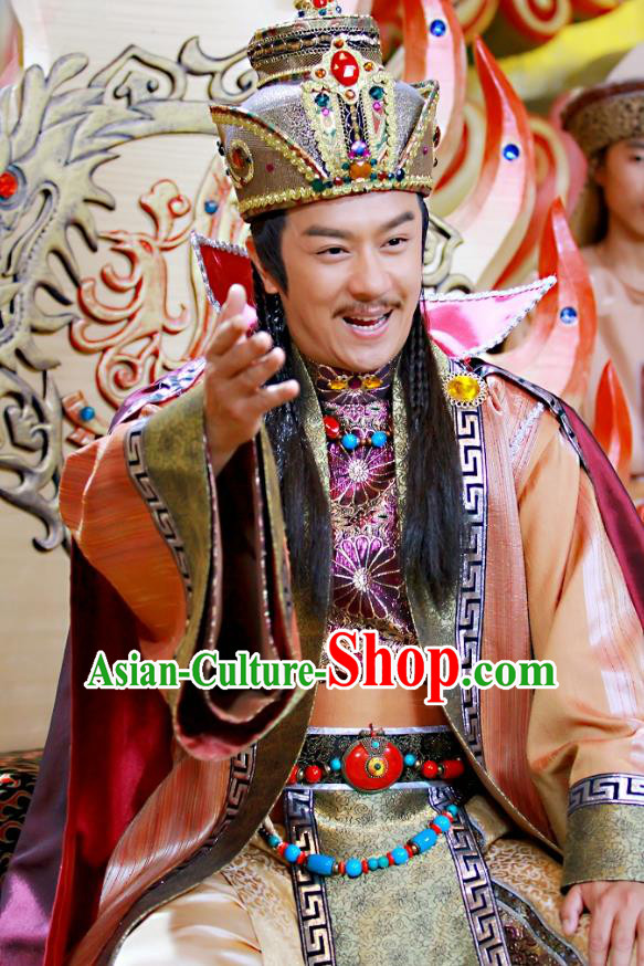 Chinese Ancient Lord Xiliang Clothing and Hat Drama Love Amongst War King Xue Pinggui Costumes