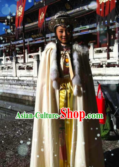 Chinese Ancient Consort A Zhao Apparels and Headpieces Drama Turbulence of the Mu Clan Costumes Garment