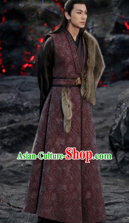 Chinese Ancient Demon Lord Garment Drama Sansheng Sanshi Pillow Eternal Love of Dream King Nie Chuyin Costumes