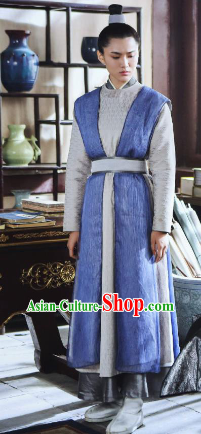 Chinese Ancient Swordswoman Garment Costumes and Hair Accessories Drama I am A Pet At Dali Temple Medical Official Chang Hen Dress