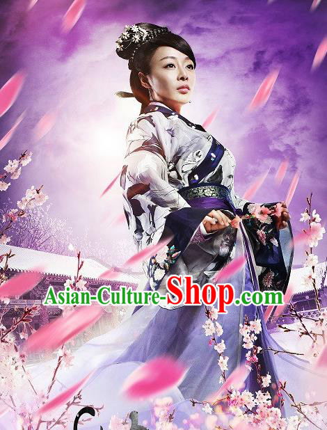 Chinese Ancient Ming Dynasty Dame Apparels Costumes and Headwear Drama Legend of the Concubinage Young Mistress Bai Sumei Dress Garment