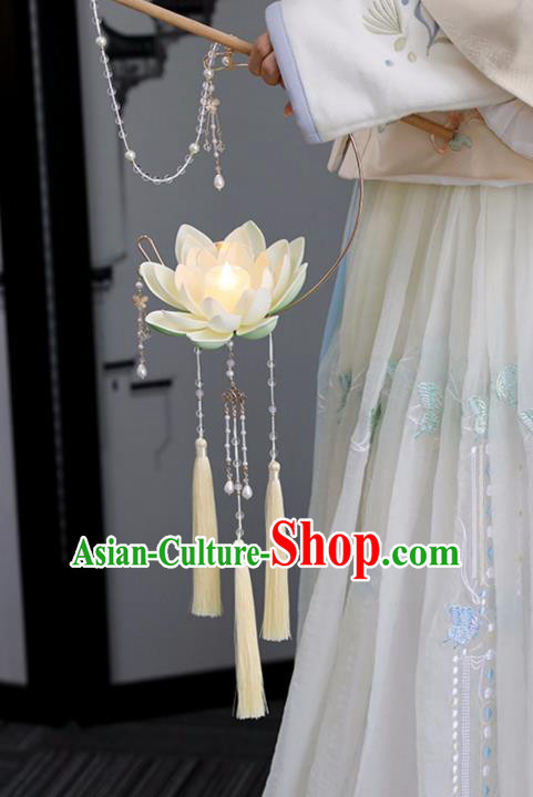 Chinese Ancient Little Yellow Lotus Lantern Women Accessories Lantern Festival Lamp