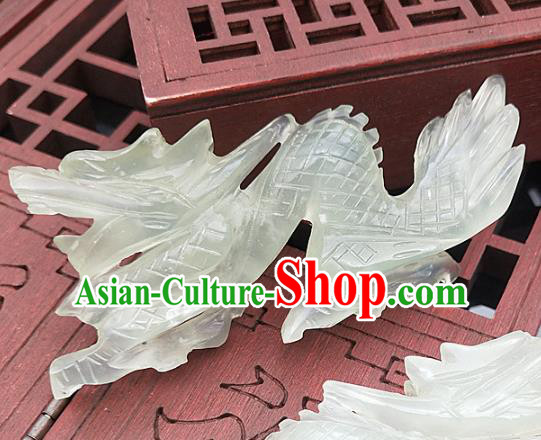 Chinese Handmade Jade Accessories Handgrip Craft Jade Jewelry Jade Dragon Pendant