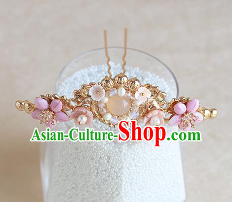 Chinese Ancient Hanfu Hair Crown Hair Accessories Women Hairpin Headwear Shell Hair Clip