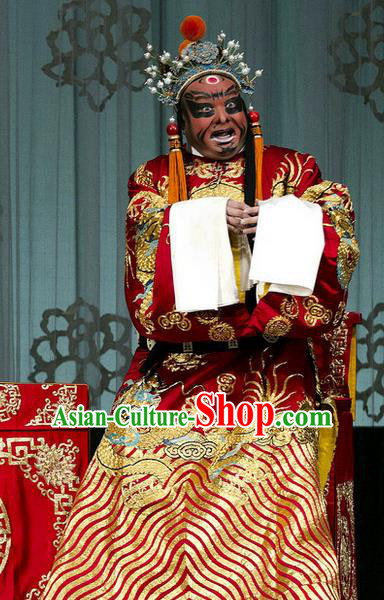 Chinese Beijing Opera Costumes Garment Peking Opera Return of the Phoenix Apparels Official Robe and Headwear
