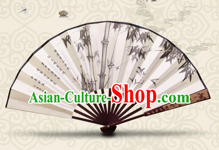 Chinese Hand Painting Bamboo Fan Traditional Classical Dance Accordion Fans Folding Fan