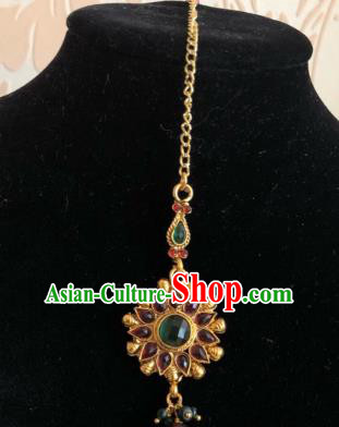 Traditional Indian Court Wedding Bride Eyebrows Pendant Asian India Headwear Jewelry Accessories for Women