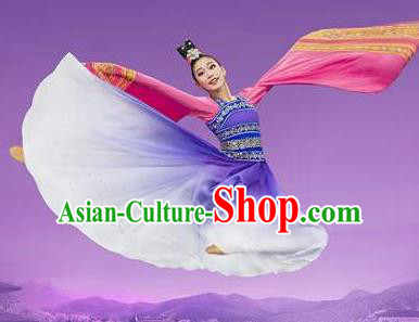 Chinese Shen Yun Classical Dance Hanfu Dress Traditional Dance Stage Performance Costume for Women