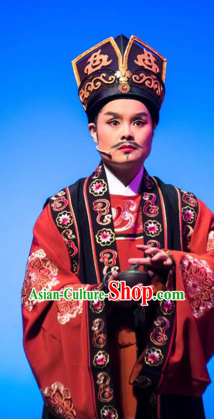 Chinese Yue Opera Apparels and Headwear Shaoxing Opera Young Man Costumes Garment Official Clothing