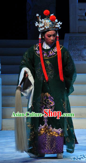 Chinese Yue Opera Official Garment Palm Civet for Prince Costumes and Headwear Shaoxing Opera Court Eunuch Chen Lin Embroidered Robe Apparels
