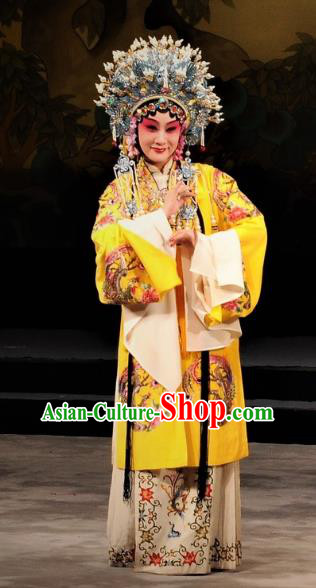 Chinese Kun Opera Actress The Palace of Eternal Youth Costumes Peking Opera Hua Tan Dress Apparels Consort Yang Garment and Phoenix Coronet