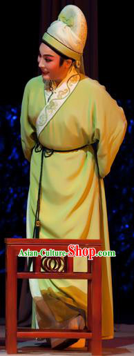 Bady from the Sea Chinese Yue Opera Scholar Young Male Apparels Costumes and Hat Shaoxing Opera Xiaosheng Garment
