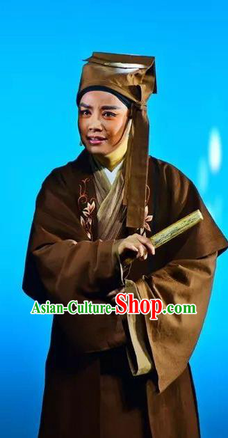 Chinese Yue Opera Xiao Xiao Chun Yu Scholar Dai Liyan Costumes and Headwear Shaoxing Opera Xiaosheng Young Male Garment Apparels