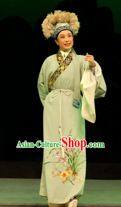 Empress Remarry Chinese Yue Opera Young Male Garment and Headwear Shaoxing Opera Xiaosheng Scholar Apparels Costumes