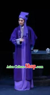 Chinese Yue Opera Scholar Xiao Xiao Chun Yu Niche Zhang Zhichen Costumes and Headwear Shaoxing Opera Young Male Garment Apparels