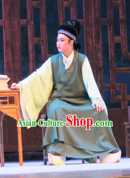 Chinese Yue Opera Physician Costumes and Headwear Ren Heart Medicine Shaoxing Opera Young Male Xiaosheng Apparels Niche Garment