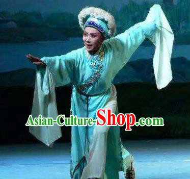 Legend of White Snake Chinese Yue Opera Scholar Apparels Costumes and Headwear Shaoxing Opera Niche Xu Xian Scholar Garment