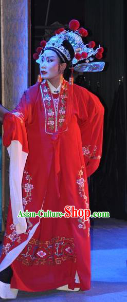 Tian Dao Zheng Yi Chinese Yue Opera Xiaosheng Chen Shimei Costumes and Hat Shaoxing Opera Young Man Number One Scholar Garment Apparels