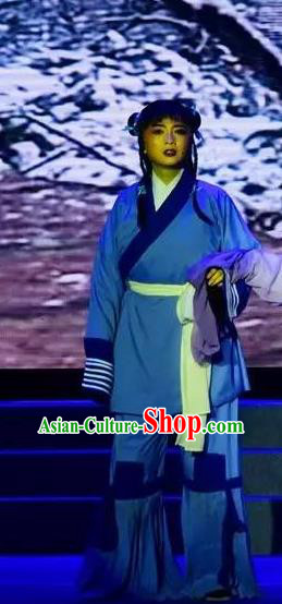 Chinese Yue Opera Wa Wa Sheng Costumes and Hair Accessories Shaoxing Opera Tian Dao Zheng Yi Garment Young Boy Apparels