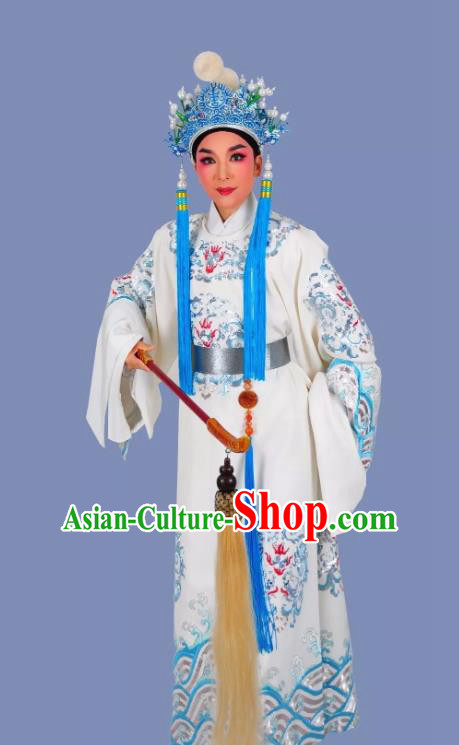 Palm Civet for Prince Chinese Yue Opera Male Chen Lin Apparels Costumes and Headwear Shaoxing Opera Court Eunuch Garment