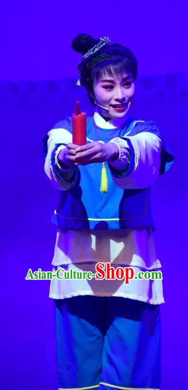 Chinese Yue Opera Wa Wa Sheng Apparels and Headwear Hu Po Yuan Shaoxing Opera Young Boy Garment Costumes