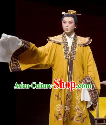 Chinese Kun Opera Young Male Yu Shun Apparels Garment Costumes and Headwear Kunqu Opera the Dream of Xiang Fei Xiaosheng Clothing