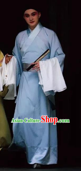 Six Chapters of a Floating Life Chinese Kun Opera Xiaosheng Shen Fu Apparels Garment Costumes and Headwear Kunqu Opera Young Male Clothing