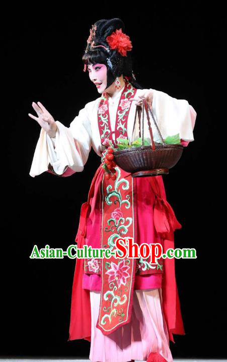 Chinese Kun Opera the Dream of Xiang Fei Dress Apparels Costumes and Headpieces Kunqu Opera Hua Tan E Huang Garment