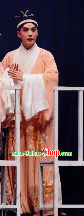 Romance Juliet Chinese Kun Opera Scholar Apparels and Headwear Kunqu Opera Garment Young Male Ji Can Costumes
