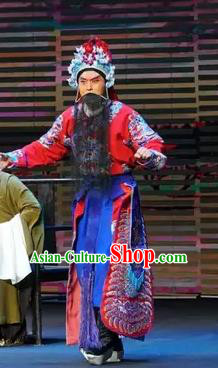 Gu Yanwu Chinese Kun Opera Martial Male Apparels and Headwear Kunqu Opera General Garment Costumes